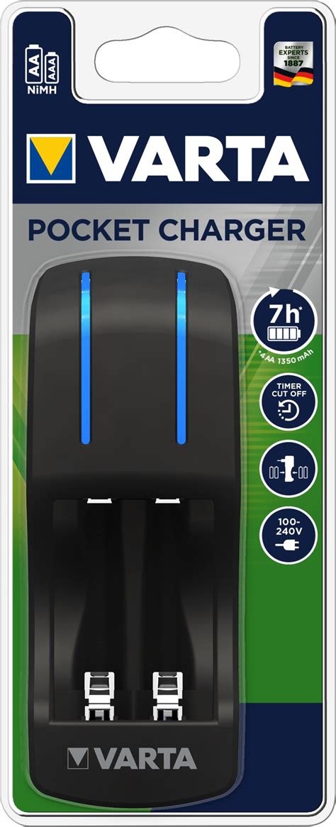 chargeur varta 7h pocket 4 canaux aaa aa